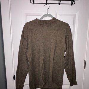 Greg Norman Brown Mockneck